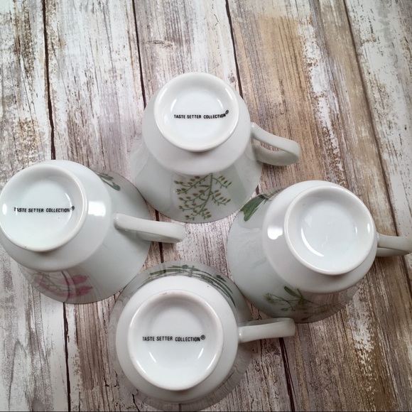 Cottagecore floral botanical garden teacups coffee mugs beautiful gift - Picture 6 of 10